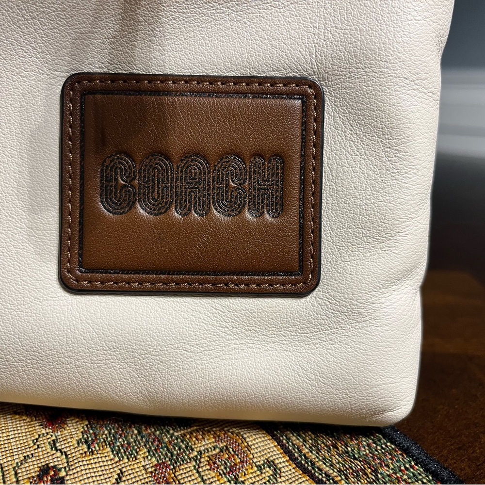 COACH Pacer Crossbody in Chalk, Navy & Brown - Picture 5 of 14